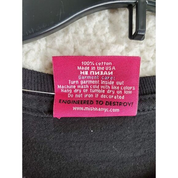 Mishka MNWKA Black T-Shirt Death Worldwide Spider Graphic Men L Japanese Brand - Picture 5 of 9